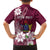 Personalised Cook Island Mangaia Gospel Day Family Matching Puletasi and Hawaiian Shirt Floral Tribal Pattern