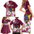 Personalised Cook Island Mangaia Gospel Day Family Matching Short Sleeve Bodycon Dress and Hawaiian Shirt Floral Tribal Pattern