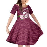 Personalised Cook Island Mangaia Gospel Day Family Matching Tank Maxi Dress and Hawaiian Shirt Floral Tribal Pattern