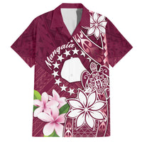 Personalised Cook Island Mangaia Gospel Day Family Matching Tank Maxi Dress and Hawaiian Shirt Floral Tribal Pattern