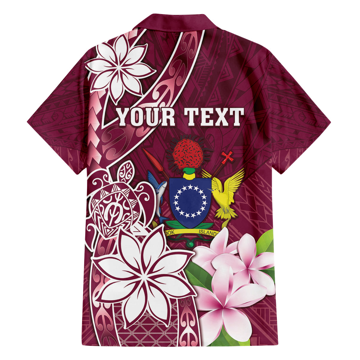 Personalised Cook Island Mangaia Gospel Day Family Matching Tank Maxi Dress and Hawaiian Shirt Floral Tribal Pattern