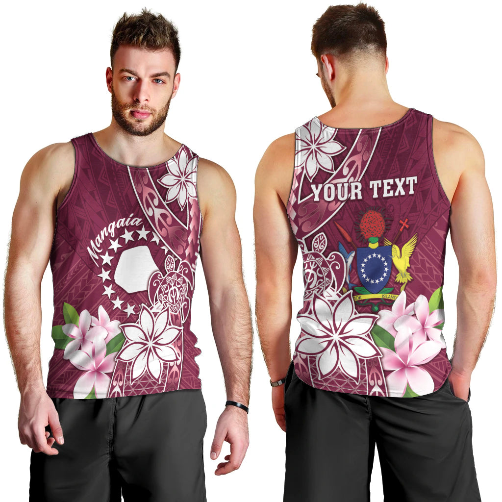 Personalised Cook Island Mangaia Gospel Day Men Tank Top Floral Tribal Pattern LT05 - Polynesian Pride
