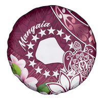 Cook Island Mangaia Gospel Day Spare Tire Cover Floral Tribal Pattern LT05 - Polynesian Pride