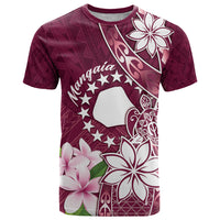Personalised Cook Island Mangaia Gospel Day T Shirt Floral Tribal Pattern