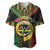 Vanuatu 44th Anniversary Independence Day Baseball Jersey Melanesian Warrior With Sand Drawing Pattern