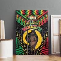 Vanuatu 45th Anniversary Independence Day Canvas Wall Art Melanesian Warrior With Sand Drawing Pattern LT05 - Polynesian Pride
