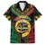 Vanuatu 45th Anniversary Independence Day Family Matching Tank Maxi Dress and Hawaiian Shirt Melanesian Warrior With Sand Drawing Pattern LT05