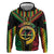 Vanuatu 44th Anniversary Independence Day Hoodie Melanesian Warrior With Sand Drawing Pattern