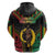 Vanuatu 44th Anniversary Independence Day Hoodie Melanesian Warrior With Sand Drawing Pattern