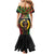 Vanuatu 44th Anniversary Independence Day Mermaid Dress Melanesian Warrior With Sand Drawing Pattern