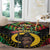 Vanuatu 44th Anniversary Independence Day Round Carpet Melanesian Warrior With Sand Drawing Pattern