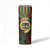 Vanuatu 44th Anniversary Independence Day Skinny Tumbler Melanesian Warrior With Sand Drawing Pattern