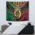 Vanuatu 44th Anniversary Independence Day Tapestry Melanesian Warrior With Sand Drawing Pattern