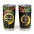 Vanuatu 44th Anniversary Independence Day Tumbler Cup Melanesian Warrior With Sand Drawing Pattern