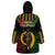 Vanuatu 44th Anniversary Independence Day Wearable Blanket Hoodie Melanesian Warrior With Sand Drawing Pattern