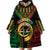 Vanuatu 44th Anniversary Independence Day Wearable Blanket Hoodie Melanesian Warrior With Sand Drawing Pattern