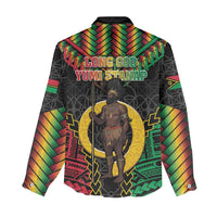 Vanuatu 45th Anniversary Independence Day Women Casual Shirt Melanesian Warrior With Sand Drawing Pattern LT05