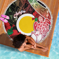 Vanuatu Shefa Day Beach Blanket Floral Pattern LT05 - Polynesian Pride