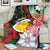 Vanuatu Shefa Day Blanket Floral Pattern