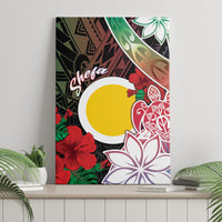 Vanuatu Shefa Day Canvas Wall Art Floral Pattern LT05 - Polynesian Pride
