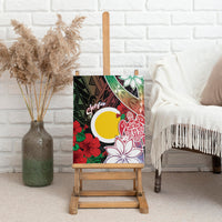 Vanuatu Shefa Day Canvas Wall Art Floral Pattern LT05 - Polynesian Pride