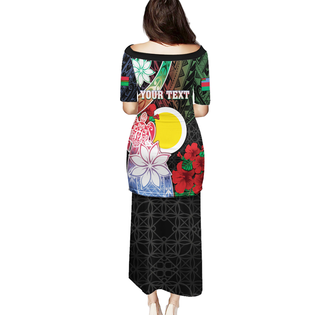 Personalised Vanuatu Shefa Day Family Matching Puletasi and Hawaiian Shirt Floral Pattern LT05 - Polynesian Pride