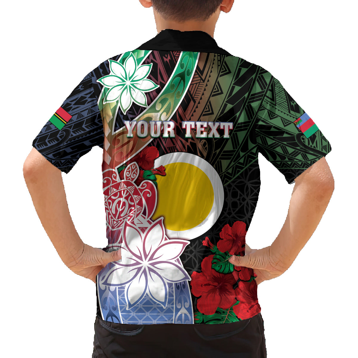 Personalised Vanuatu Shefa Day Family Matching Tank Maxi Dress and Hawaiian Shirt Floral Pattern LT05 - Polynesian Pride
