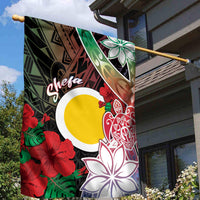 Vanuatu Shefa Day Garden Flag Floral Pattern LT05 - Polynesian Pride