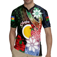 Personalised Vanuatu Shefa Day Rugby Jersey Floral Pattern