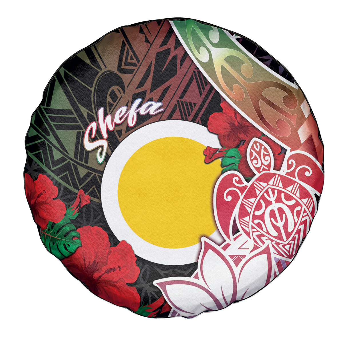 Vanuatu Shefa Day Spare Tire Cover Floral Pattern LT05 - Polynesian Pride