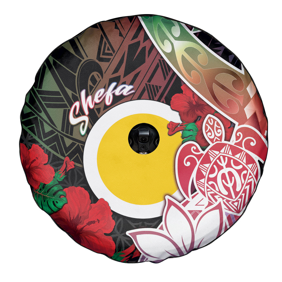 Vanuatu Shefa Day Spare Tire Cover Floral Pattern LT05 - Polynesian Pride