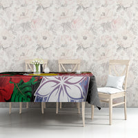 Vanuatu Shefa Day Tablecloth Floral Pattern LT05 - Polynesian Pride