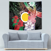 Vanuatu Shefa Day Tapestry Floral Pattern LT05 - Polynesian Pride