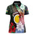 Personalised Vanuatu Shefa Day Women Polo Shirt Floral Pattern