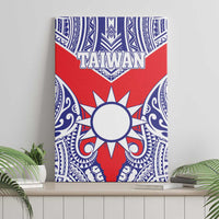 Taiwan Canvas Wall Art Austronesian Tribal Tattoo Red - Polynesian Pride
