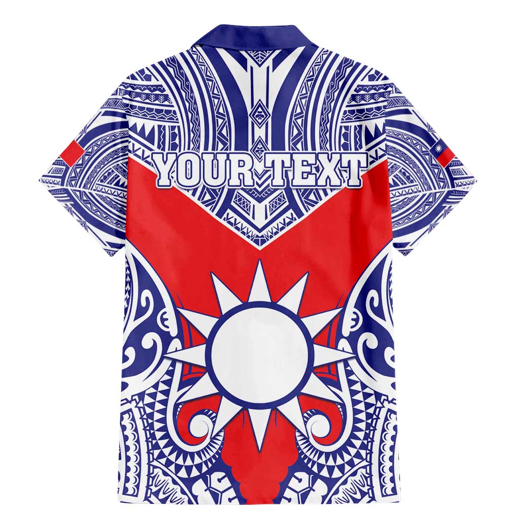 Personalised Taiwan Family Matching Mermaid Dress and Hawaiian Shirt Austronesian Tribal Tattoo Red - Polynesian Pride