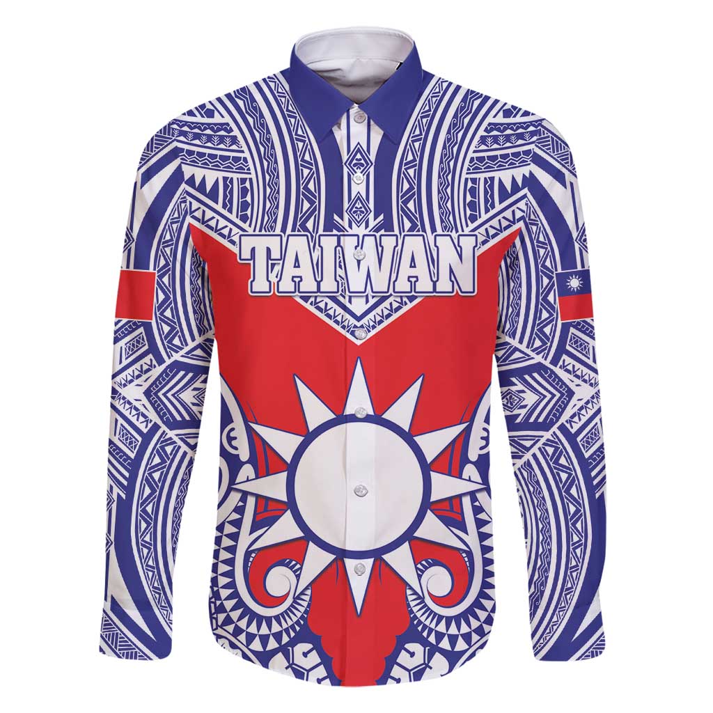 Personalised Taiwan Family Matching Mermaid Dress and Hawaiian Shirt Austronesian Tribal Tattoo Red - Polynesian Pride
