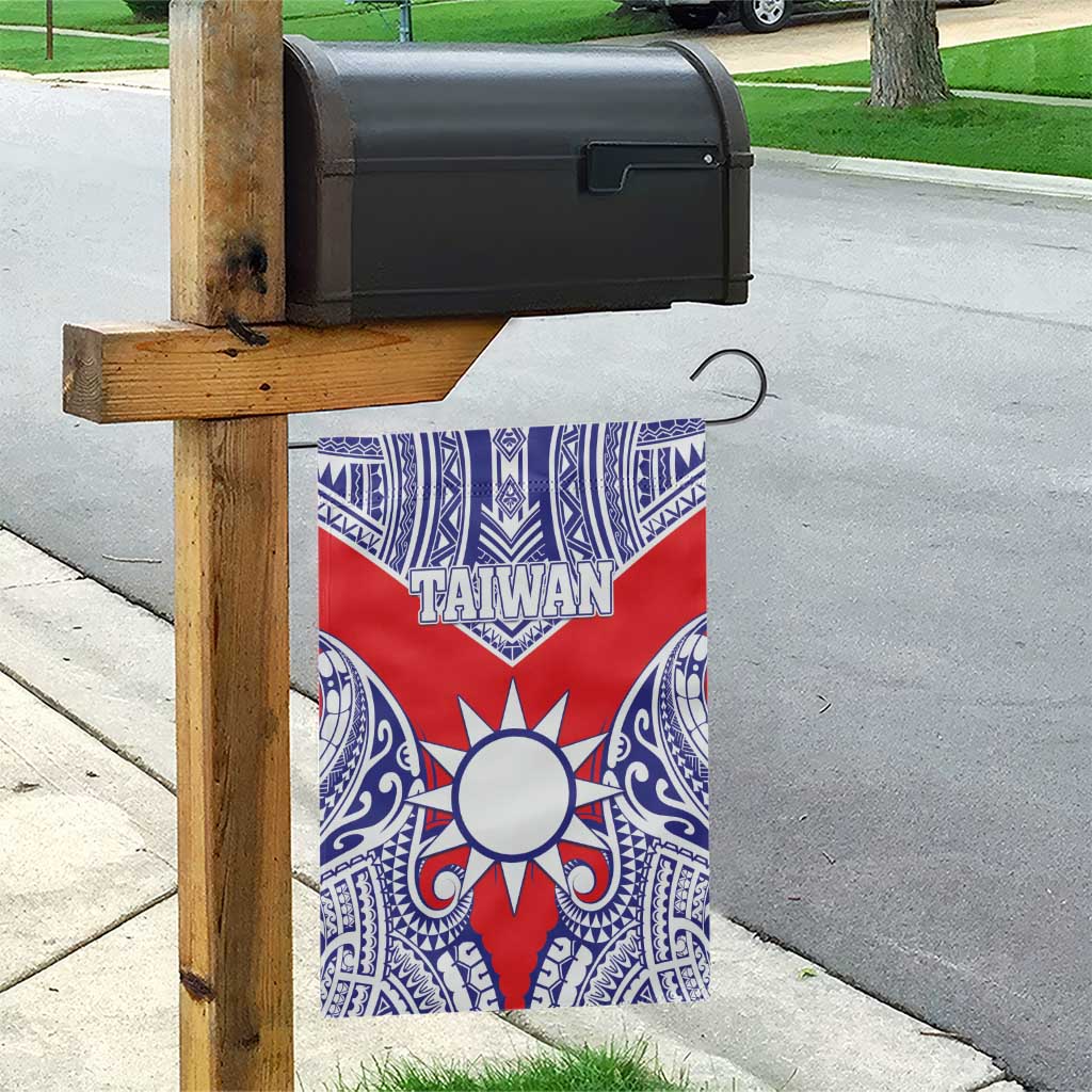Taiwan Garden Flag Austronesian Tribal Tattoo Red - Polynesian Pride