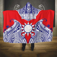 Taiwan Hooded Blanket Austronesian Tribal Tattoo Red - Polynesian Pride
