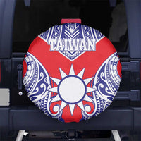 Taiwan Spare Tire Cover Austronesian Tribal Tattoo Red - Polynesian Pride