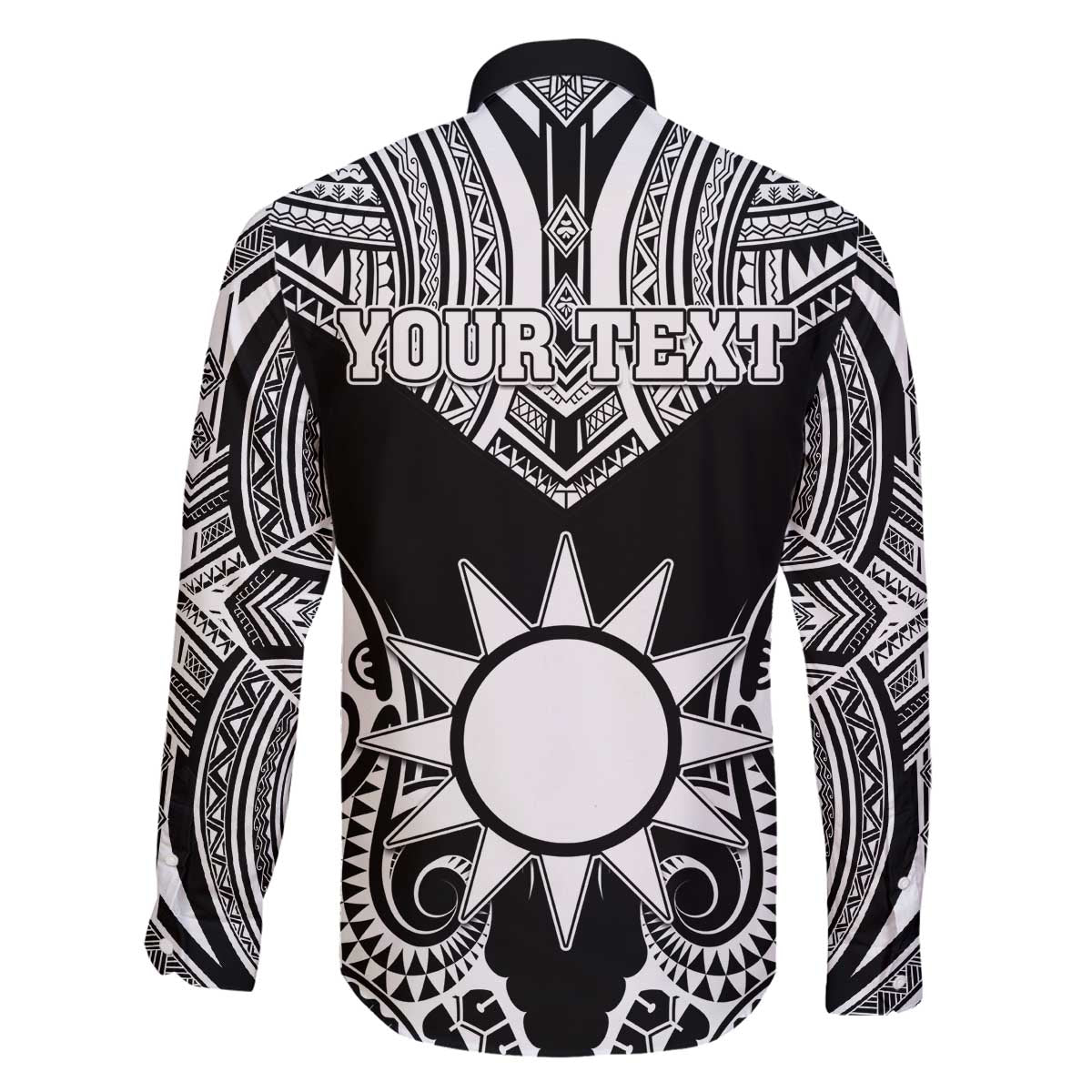 Personalised Taiwan Family Matching Off The Shoulder Long Sleeve Dress and Hawaiian Shirt Austronesian Tribal Tattoo Black - Polynesian Pride