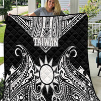 Taiwan Quilt Austronesian Tribal Tattoo Black - Polynesian Pride