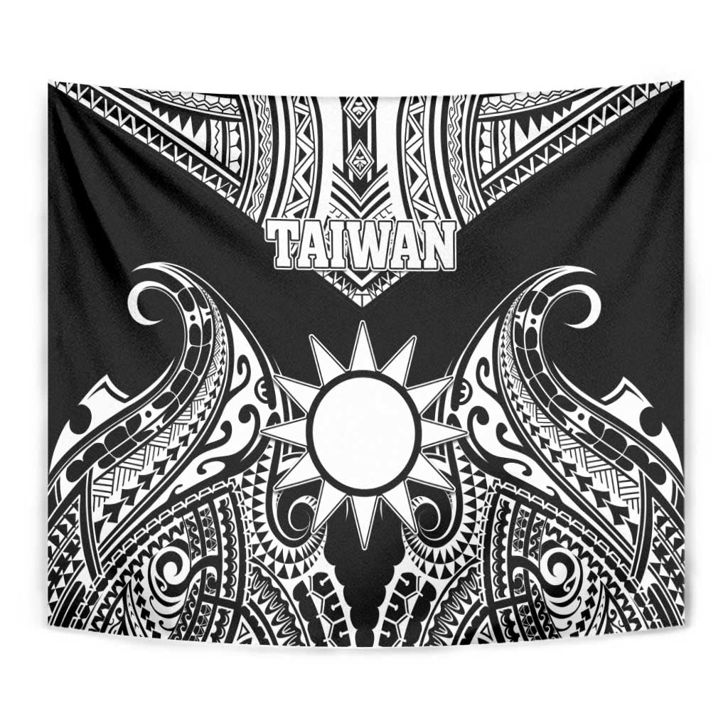 Taiwan Tapestry Austronesian Tribal Tattoo Black - Polynesian Pride