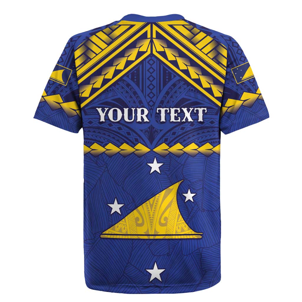 Personalised Tokelau Happy Tokehega Day Rugby Jersey Polynesian Tribal Tattoo