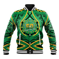 Cook Islands Constitution Day Baseball Jacket 60th Anniversary - Polynesian Pride