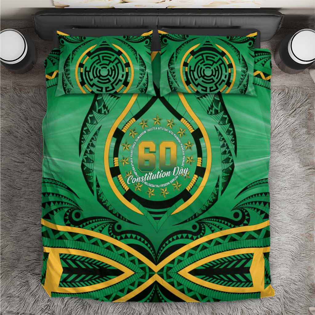 Cook Islands Constitution Day Bedding Set 60th Anniversary - Polynesian Pride