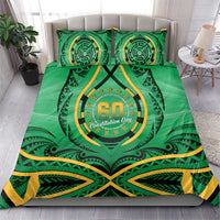 Cook Islands Constitution Day Bedding Set 60th Anniversary - Polynesian Pride