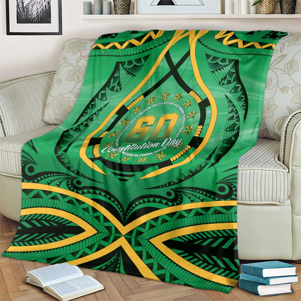 Cook Islands Constitution Day Blanket 60th Anniversary - Polynesian Pride