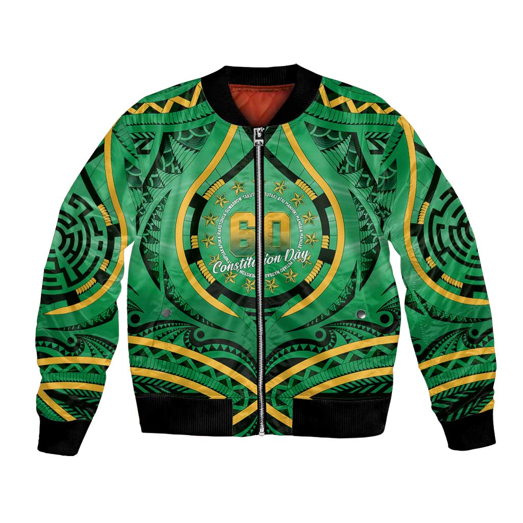 Cook Islands Constitution Day Bomber Jacket 60th Anniversary - Polynesian Pride
