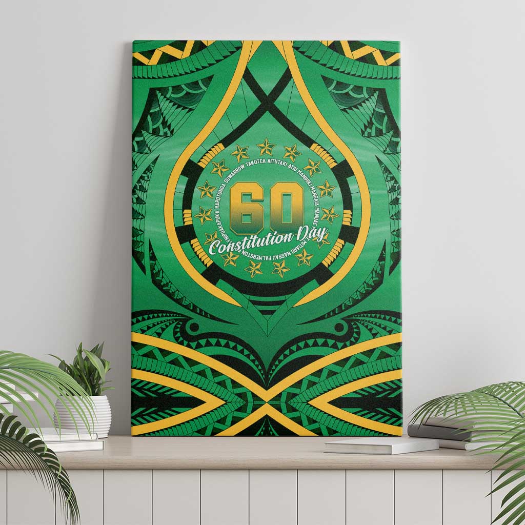 Cook Islands Constitution Day Canvas Wall Art 60th Anniversary - Polynesian Pride